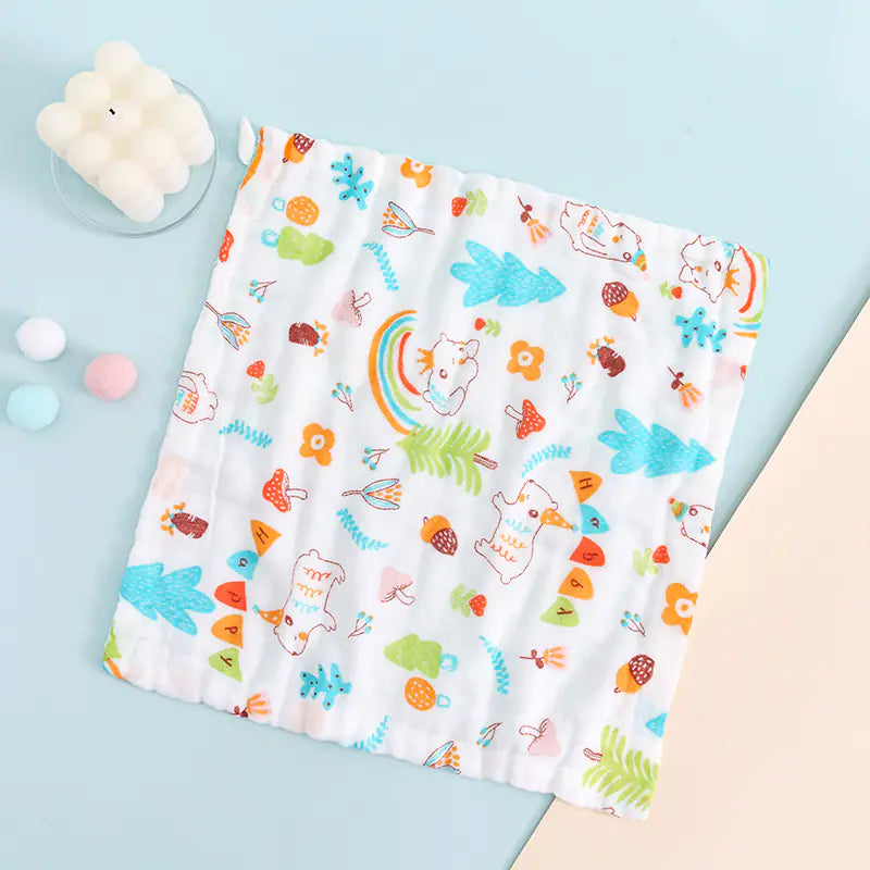 Wholesale Baby Towels - 6-Layer Cotton Face Cloths