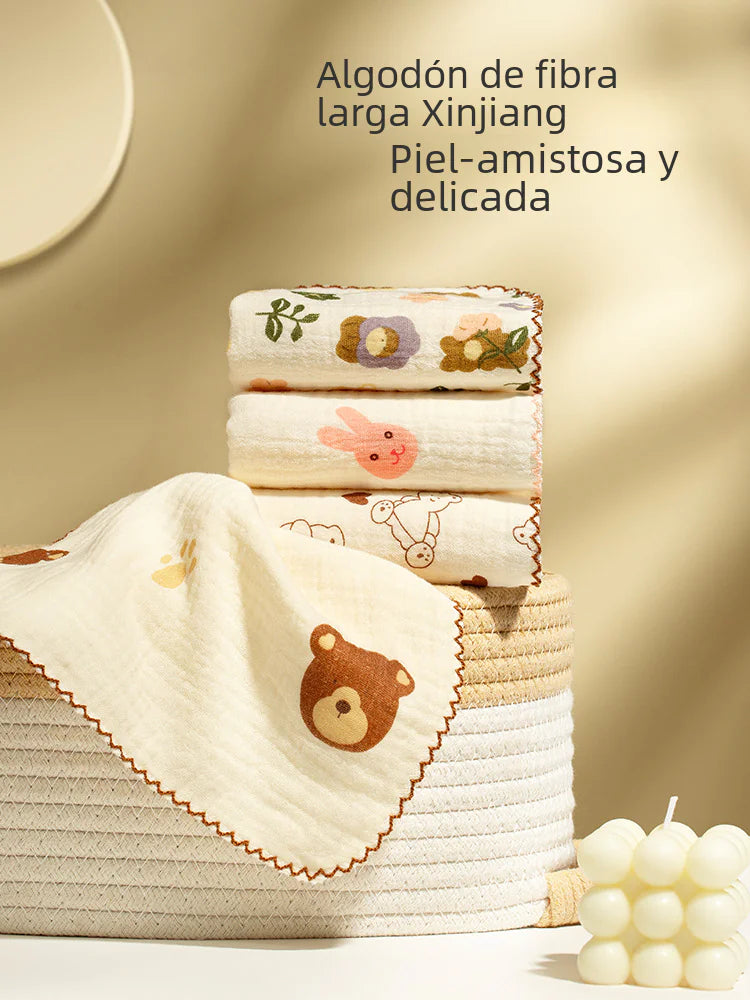 Wholesale Soft Cotton Face Towels for Babies (Set)