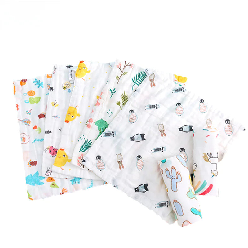 Wholesale Baby Towels - 6-Layer Cotton Face Cloths