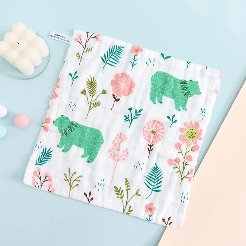 Wholesale Baby Towels - 6-Layer Cotton Face Cloths