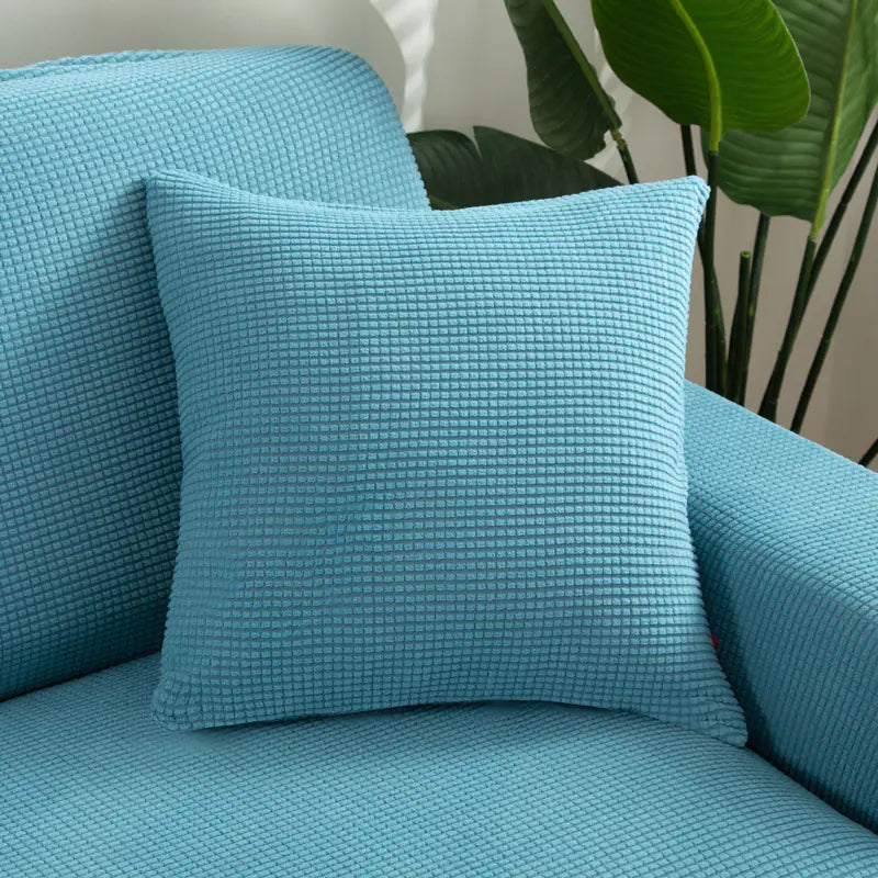 Nordic Office Sofa Square Velvet Cushion with Insert