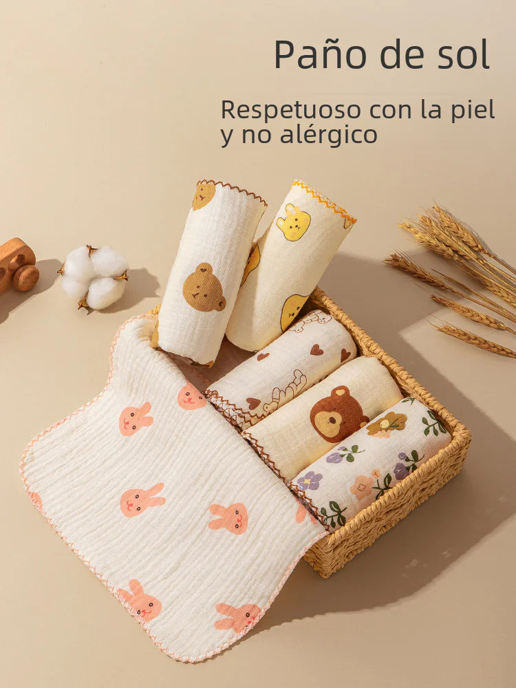 Wholesale Soft Cotton Face Towels for Babies (Set)