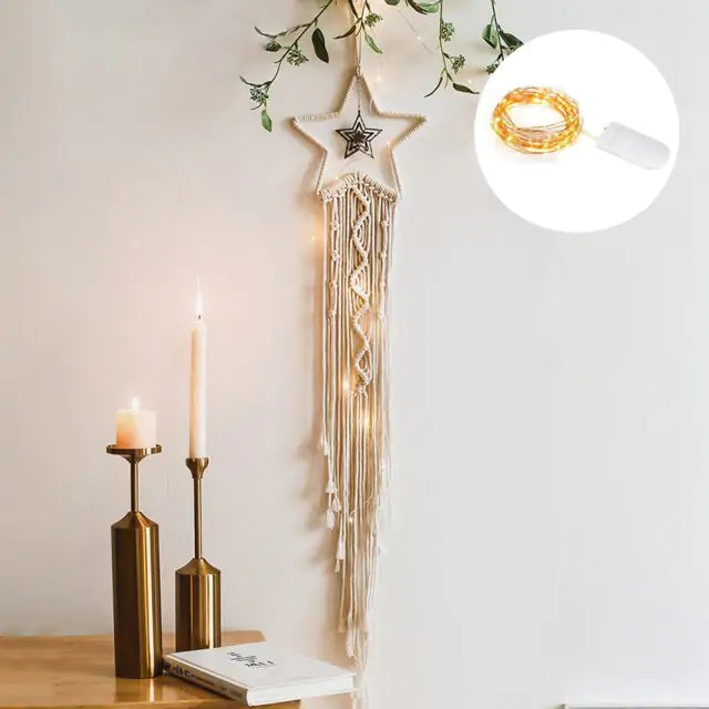 Angel Wings Woven Hanging Decor - Hanna's Modern