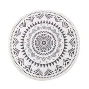 Bohemian Round Indoor Rug - Soft Washable Area Mat