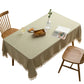 Nordic Style Rectangular Tablecloth with Tassels