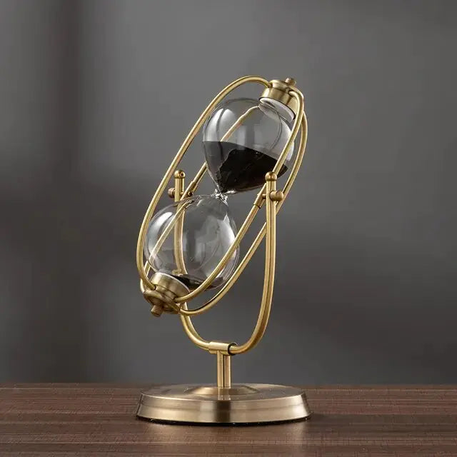 360° Rotating Metal Sand Hourglass - Hanna's Modern