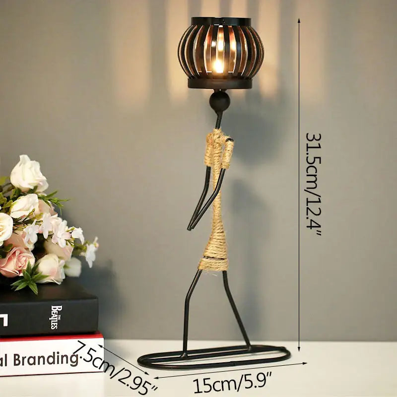 Nordic Metal Candlestick - Hanna's Modern