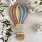 Scandinavian Woven Hot Air Balloon Wall Ornament
