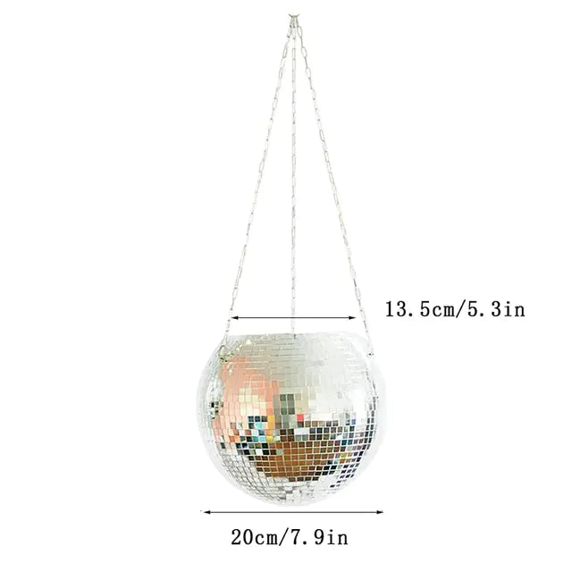 Disco Ball Flower Hanging Vase - Hanna's Modern