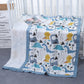 Bamboo Cotton 4-Layer Muslin Bath Towel and Swaddle