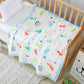 Bamboo Cotton 4-Layer Muslin Bath Towel and Swaddle
