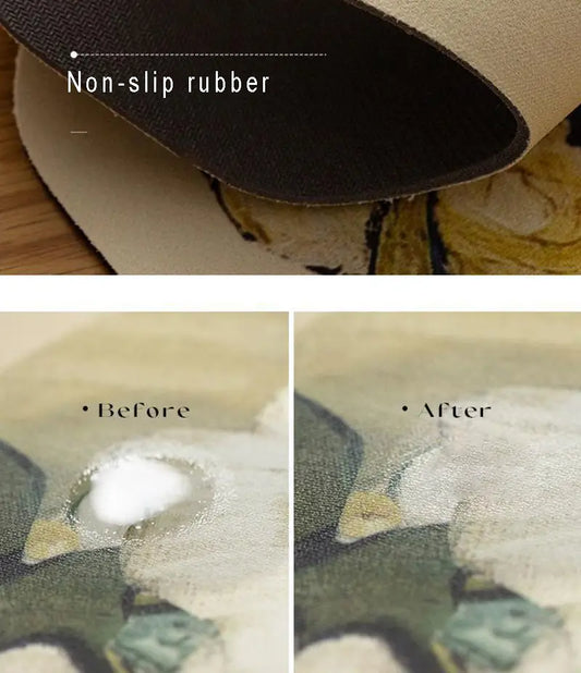 Flower Shaped Floor Mat for Kitchen and Home Decor