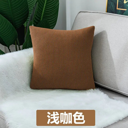 Nordic Office Sofa Square Velvet Cushion with Insert