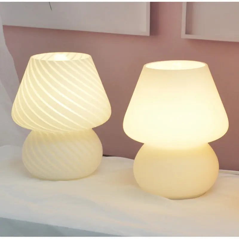 Glass Translucent Bedside Lamp - Hanna's Modern