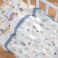 Bamboo Cotton 4-Layer Muslin Bath Towel and Swaddle