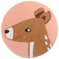 Cute Cartoon Round Area Rug for Kids' Room, Washable