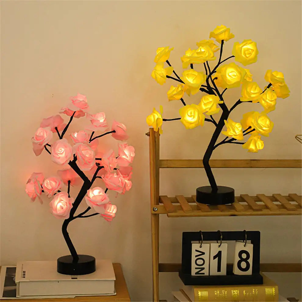 Blossom Bliss Glowing Rose Tree - Hanna's Modern