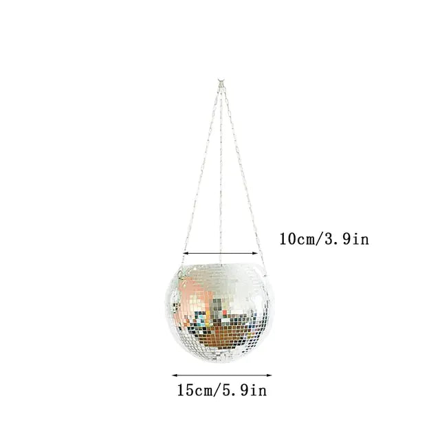 Disco Ball Flower Hanging Vase - Hanna's Modern