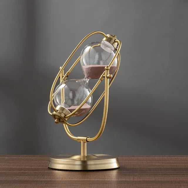 360° Rotating Metal Sand Hourglass - Hanna's Modern