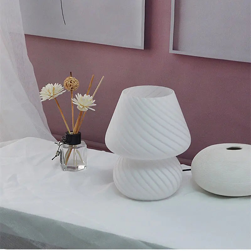 Glass Translucent Bedside Lamp - Hanna's Modern