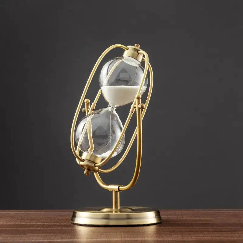 360° Rotating Metal Sand Hourglass - Hanna's Modern