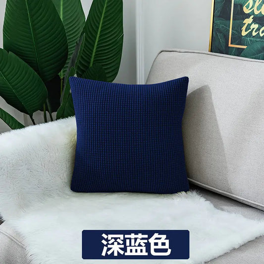 Nordic Office Sofa Square Velvet Cushion with Insert