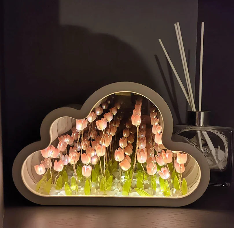 Cloud Tulip Mirror Lamp - Hanna's Modern