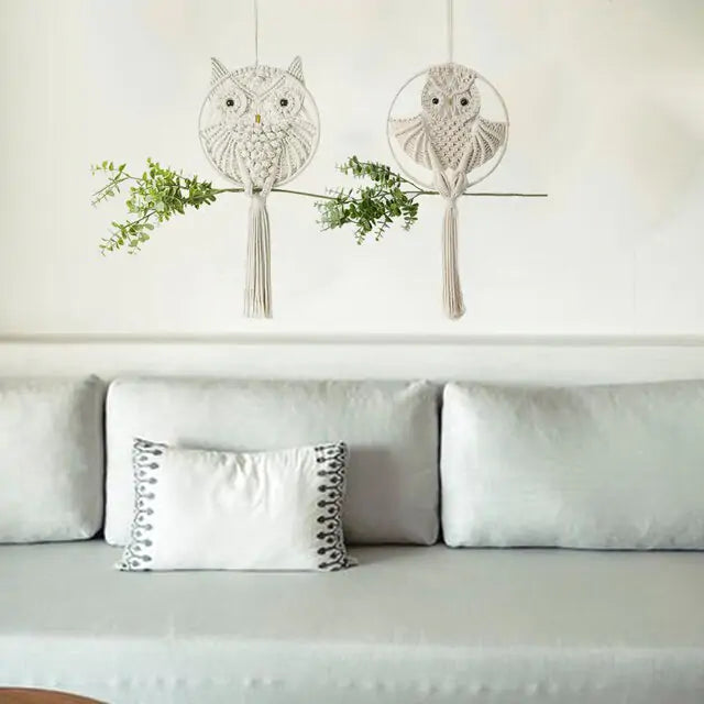 Angel Wings Woven Hanging Decor - Hanna's Modern