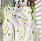 Bamboo Cotton 4-Layer Muslin Bath Towel and Swaddle