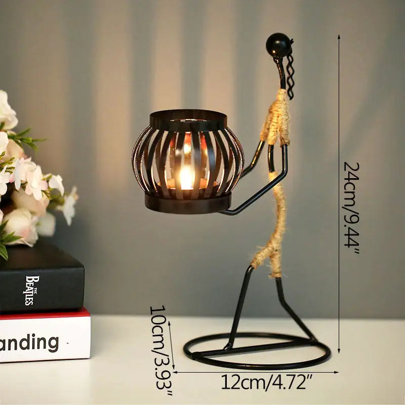 Nordic Metal Candlestick - Hanna's Modern